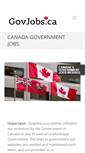 Mobile Screenshot of govjobs.ca